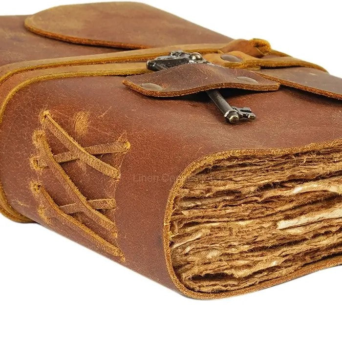 Timeless Tannery Tales Journal with Key Closure