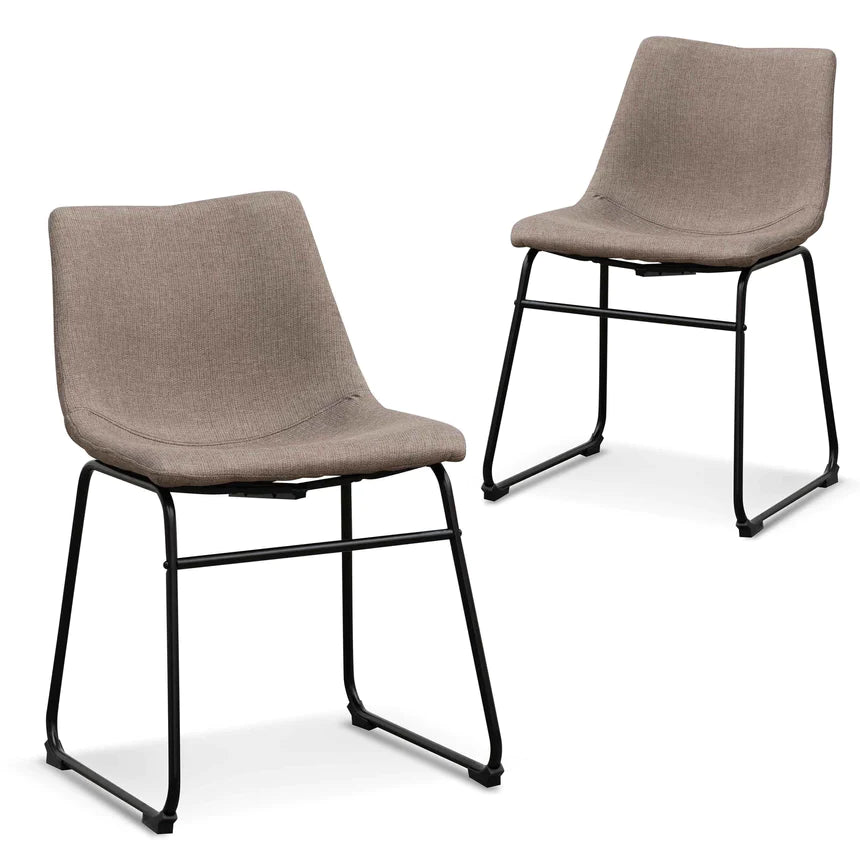 Timeless Timber Dining Chair - Brown Grey (Set of 2)