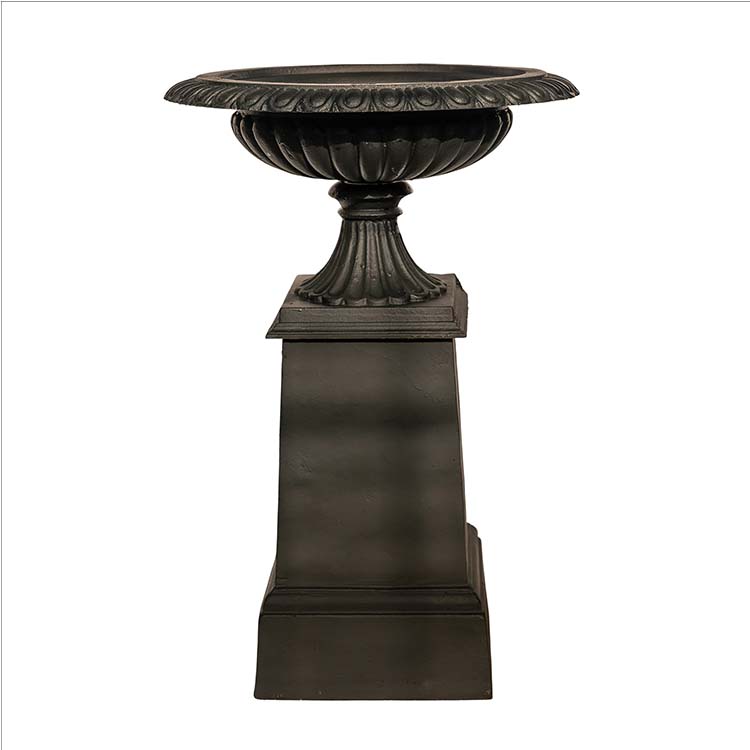 Timeless Urn Victorian Cast Iron - Black