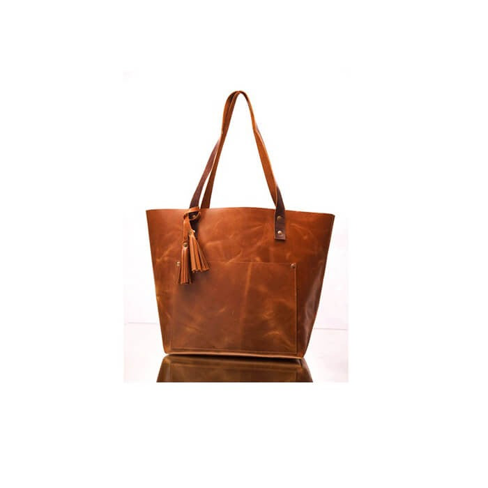 Timeless Vogue Leather Tote Bag