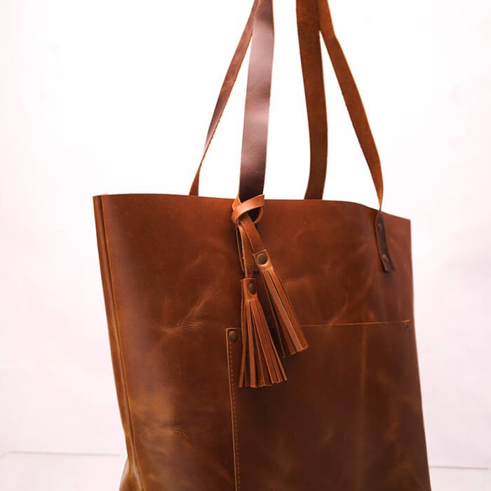 Timeless Vogue Leather Tote Bag