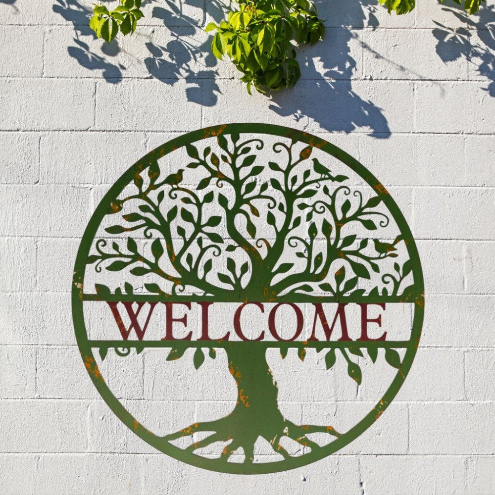 Timeless Welcome Tree Wall Art