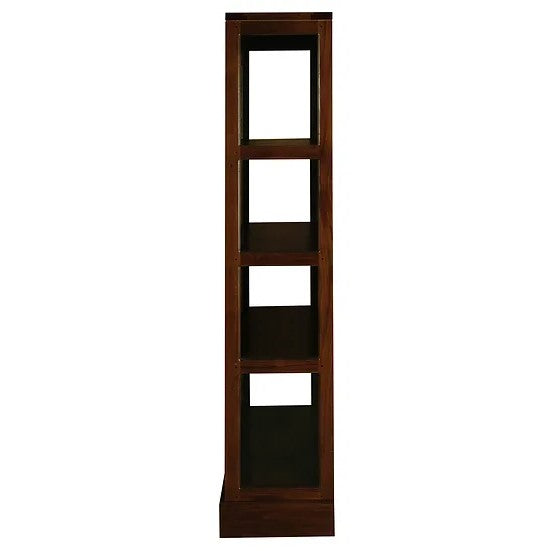 Timeless Wooden 2 Door Display Cabinet - Brown