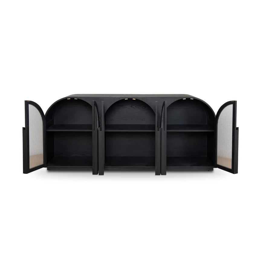 Timeless Wooden Sideboard - Matte Black