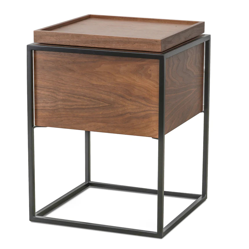 Tiny Timber Side Table 43cms - Walnut