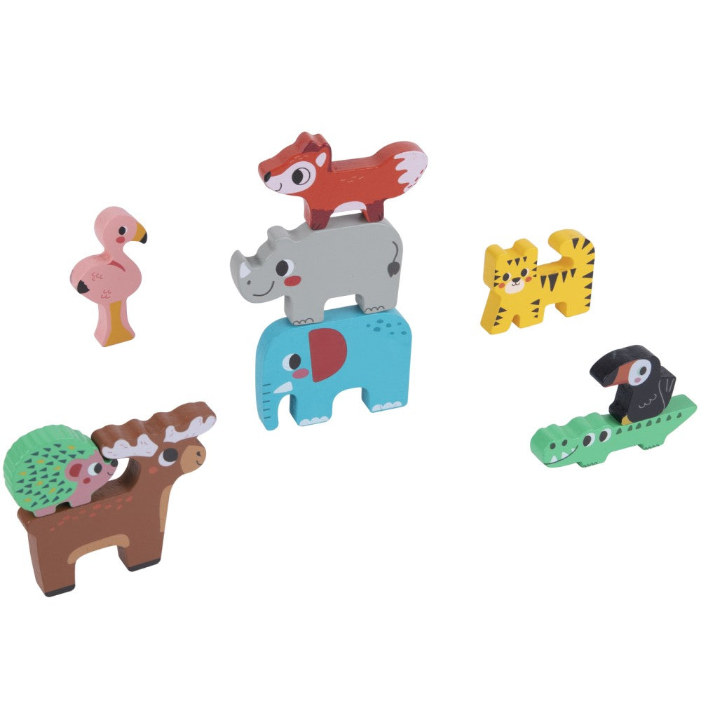 Toddlers Wooden Animal Stacking Game