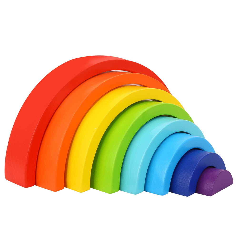 Toddlers Wooden Rainbow Stacking Game