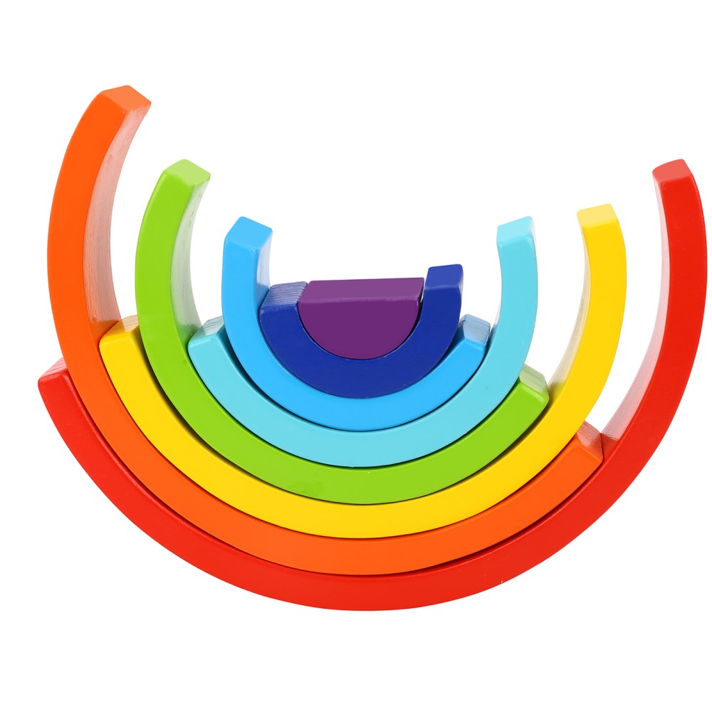 Toddlers Wooden Rainbow Stacking Game