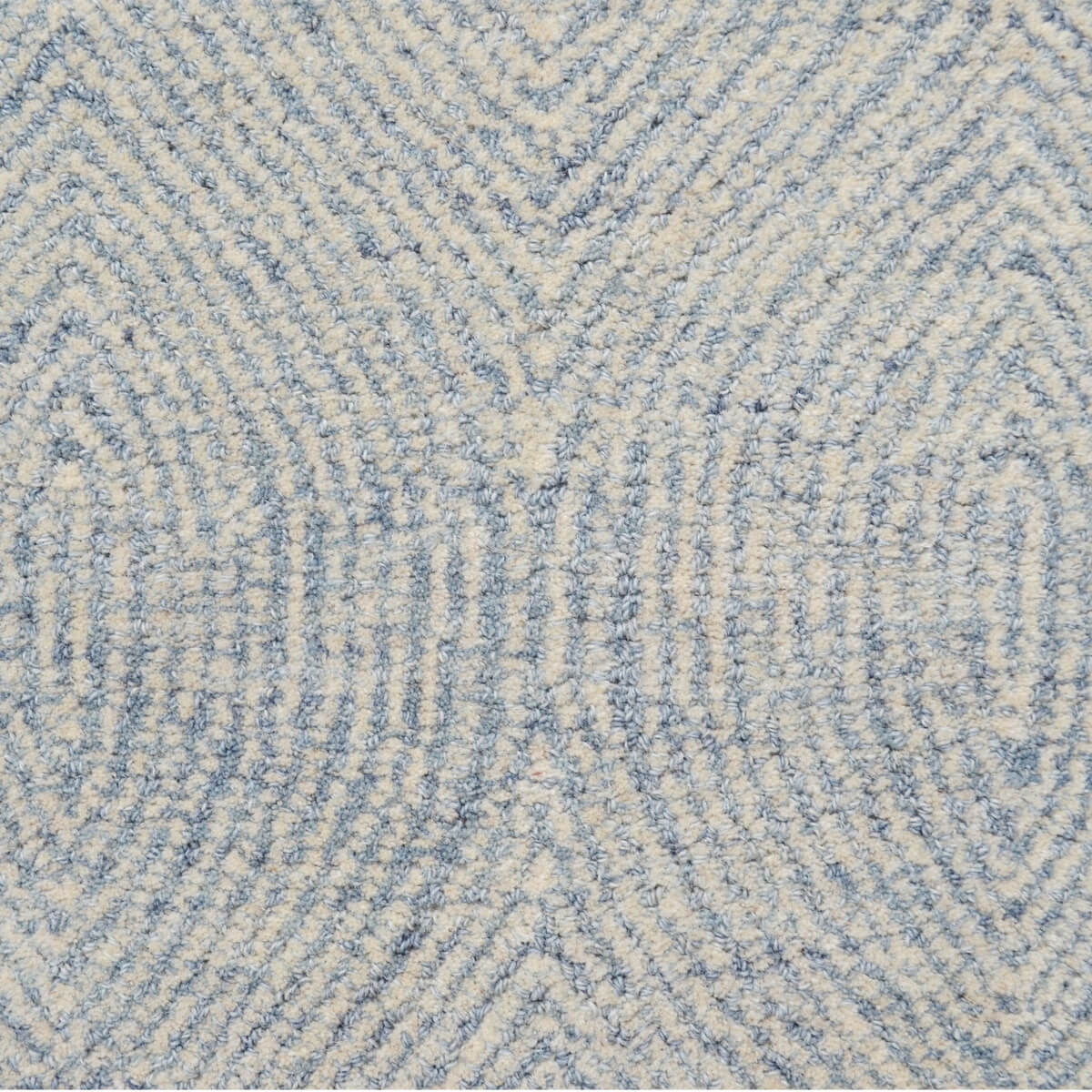 Tonal Design Handmade Woolen Rug - Blue (Available in 3 Sizes)