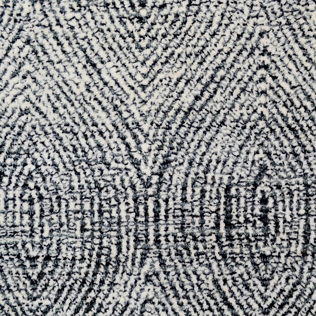 Tonal Design Handmade Woolen Rug - Charcoal (Available in 3 Sizes)