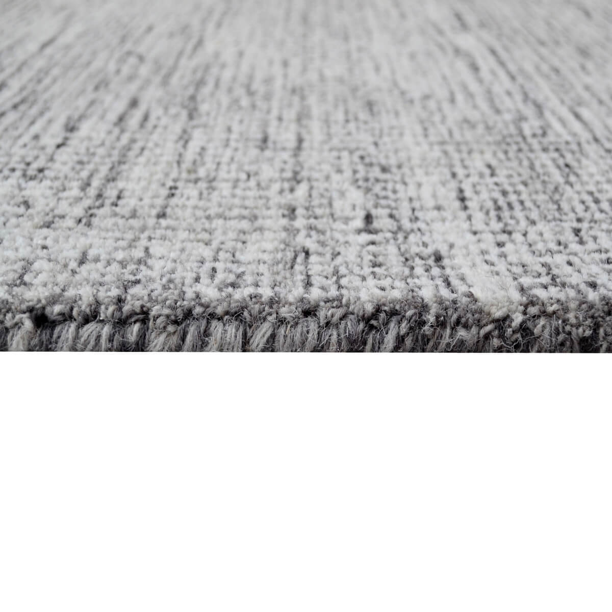 Tonal Design Handmade Woolen Rug - Grey (Available in 3 Sizes)