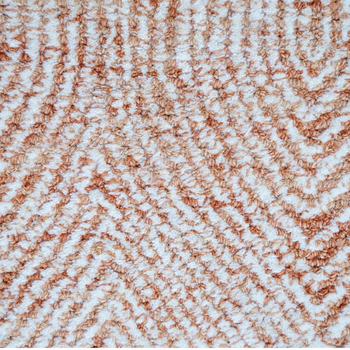 Tonal Design Handmade Woolen Rug - Rust (Available in 3 Sizes)