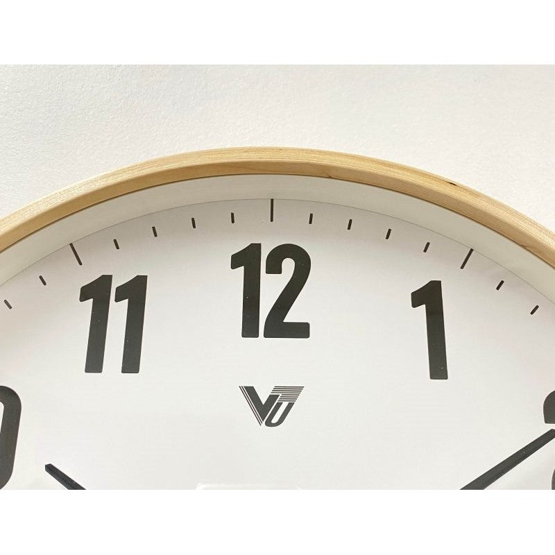 Top Grade Wooden White Wall Clock 35.5cms