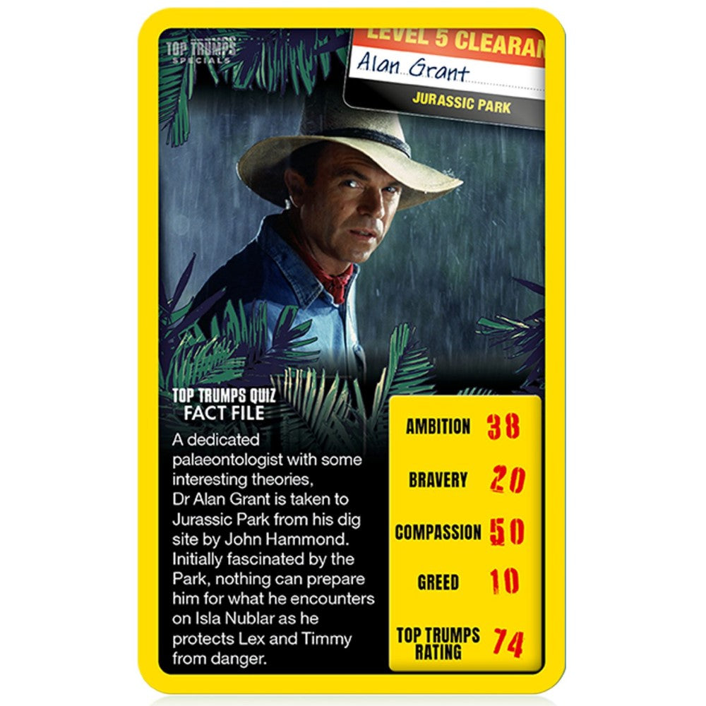 Top Trumps Card Game: Jurassic Park