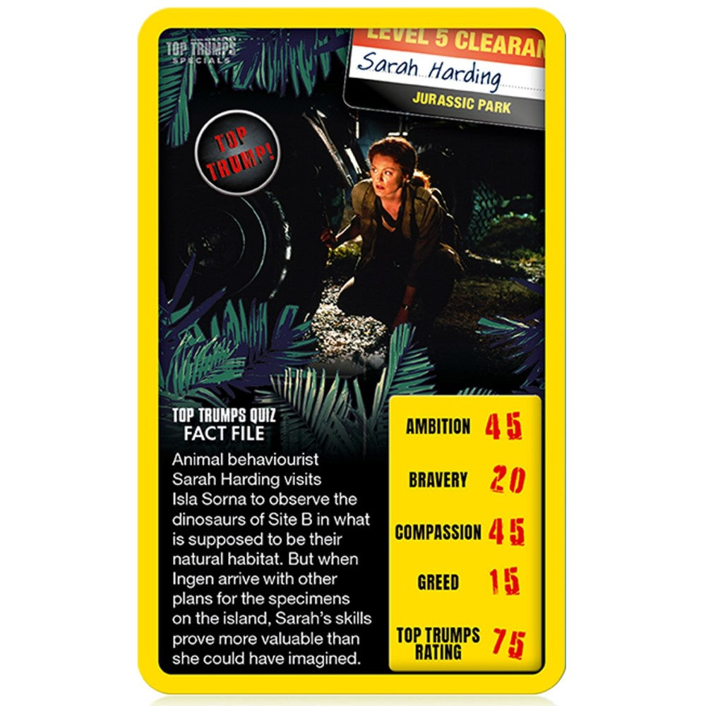 Top Trumps Card Game: Jurassic Park