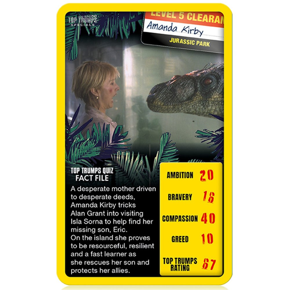 Top Trumps Card Game: Jurassic Park