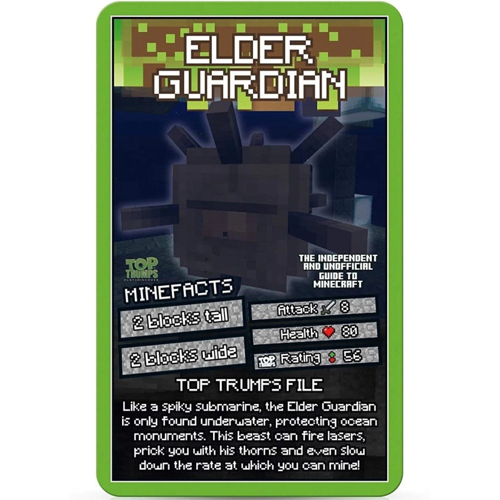 Top Trumps Card Game: Unofficial Guide To Minecraft