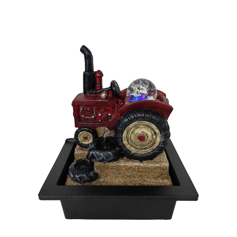 Tractor Day Artwork Indoor Water Fountain