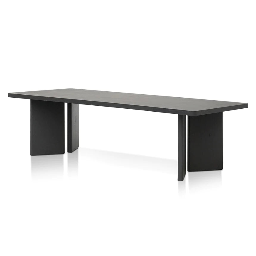 Traditional Ebony Dining Table 300cms - Black