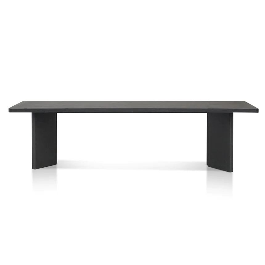 Traditional Ebony Dining Table 300cms - Black