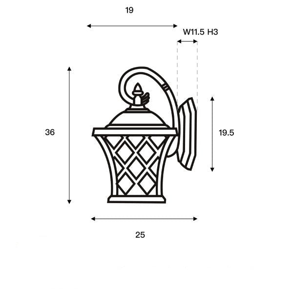 Traditional Modern Outdoor Coach Light (Available in 2 Colors)