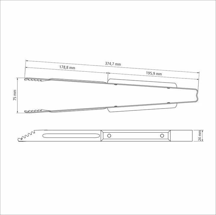 Tramontina Barbecue Tongs With Wooden Handle - 37cms