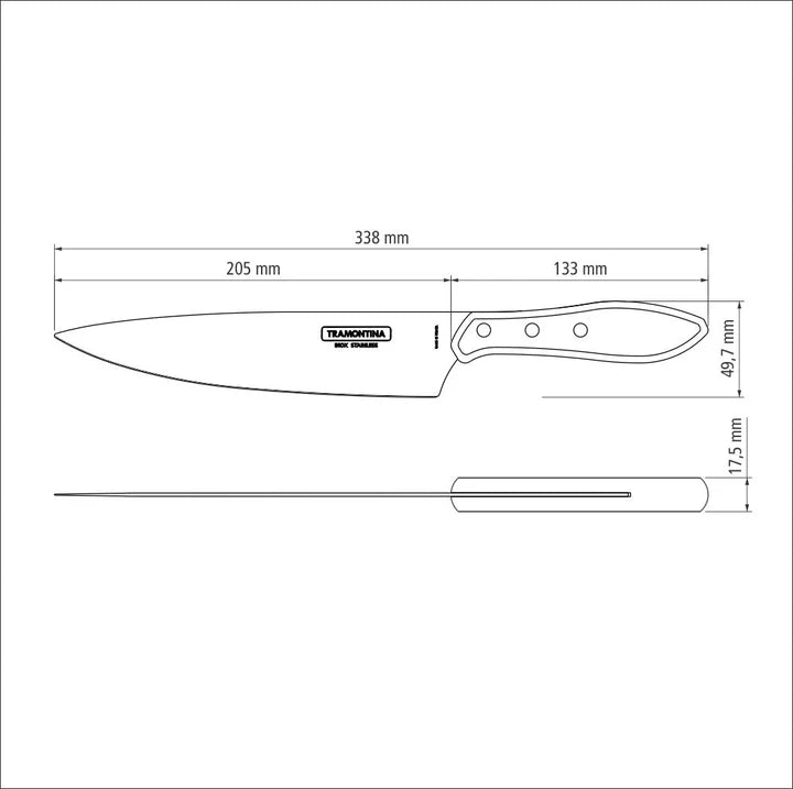 Tramontina Meat Knife with Polywood Handle 8"