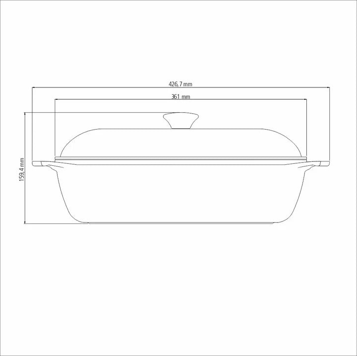 Tramontina Blue Forged Aluminum Square Casserole 28 cm, 5.5 L