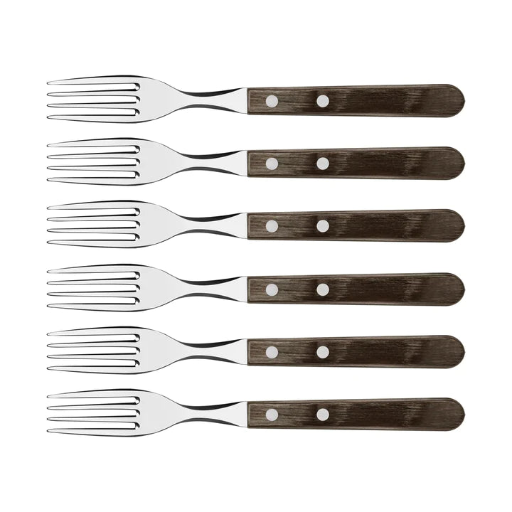 Tramontina Churrasco Brown 6 Pcs Jumbo Table Fork Set