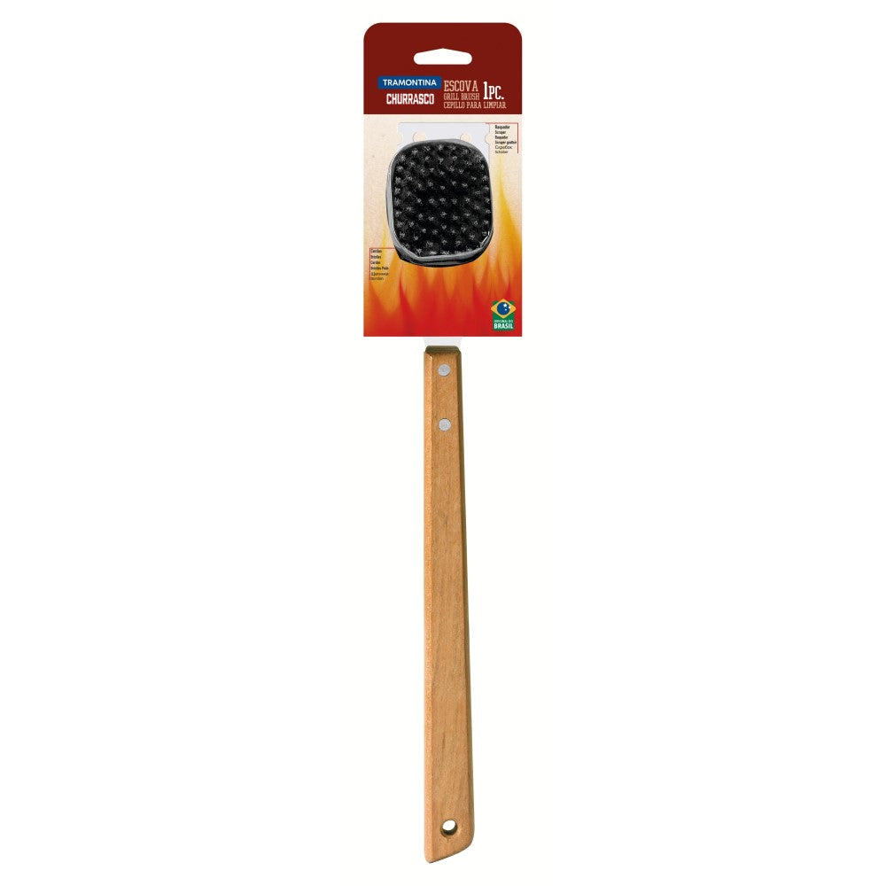 Tramontina Churrasco Grill Brush with Wood Handle - 41.7cms