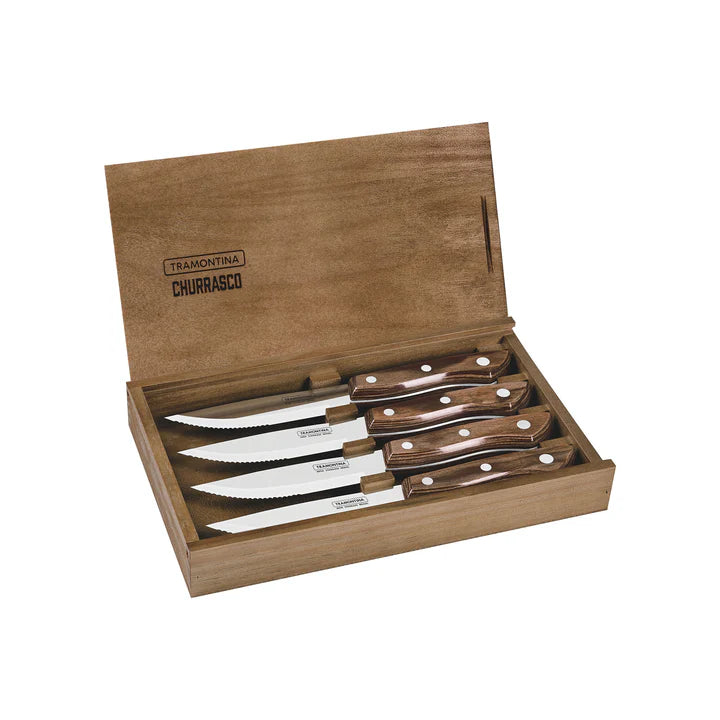 Tramontina Churrasco Premium Bueno Steak Knife Set - 4Pcs