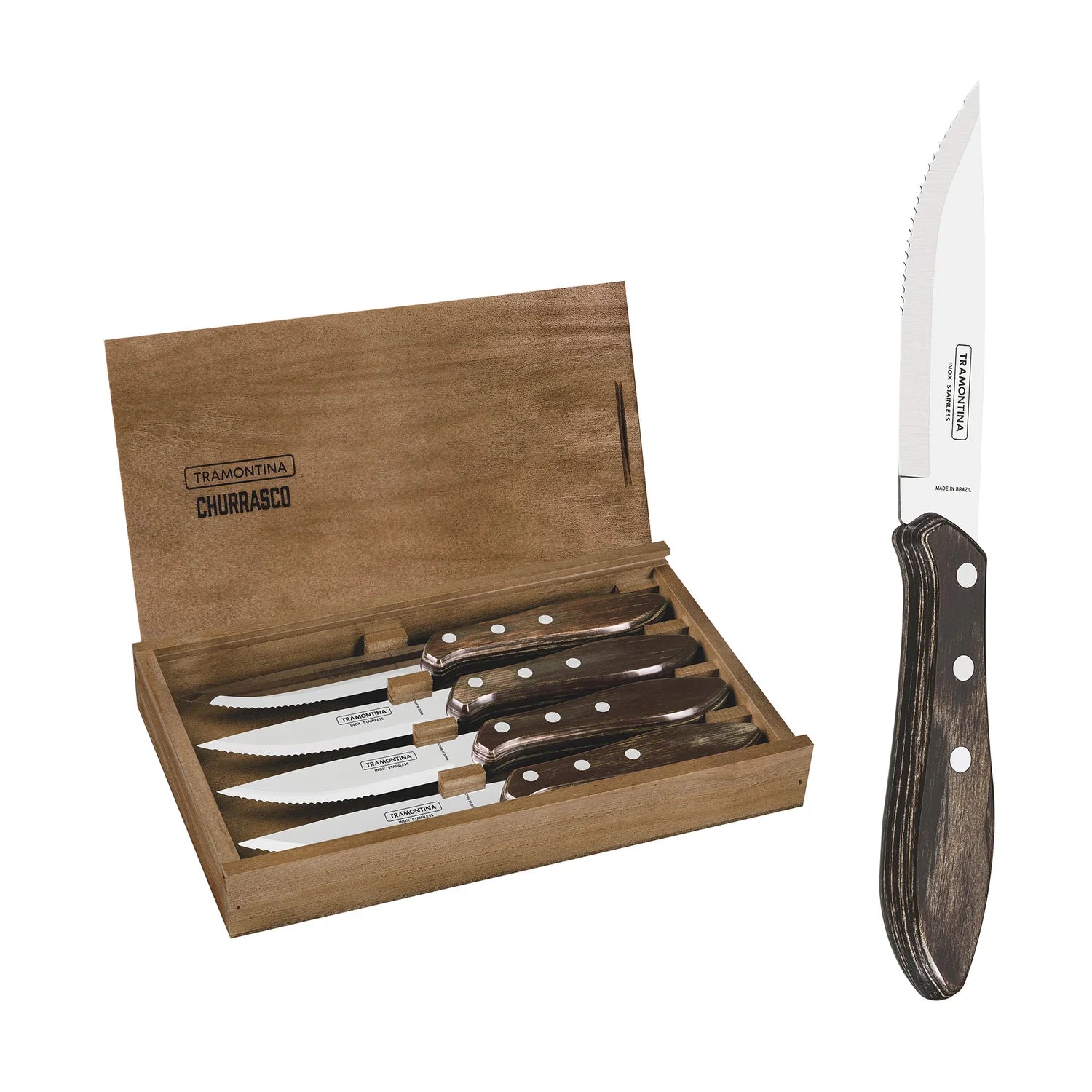 Tramontina Churrasco Premium Fandango Steak Knife Set 4Pcs