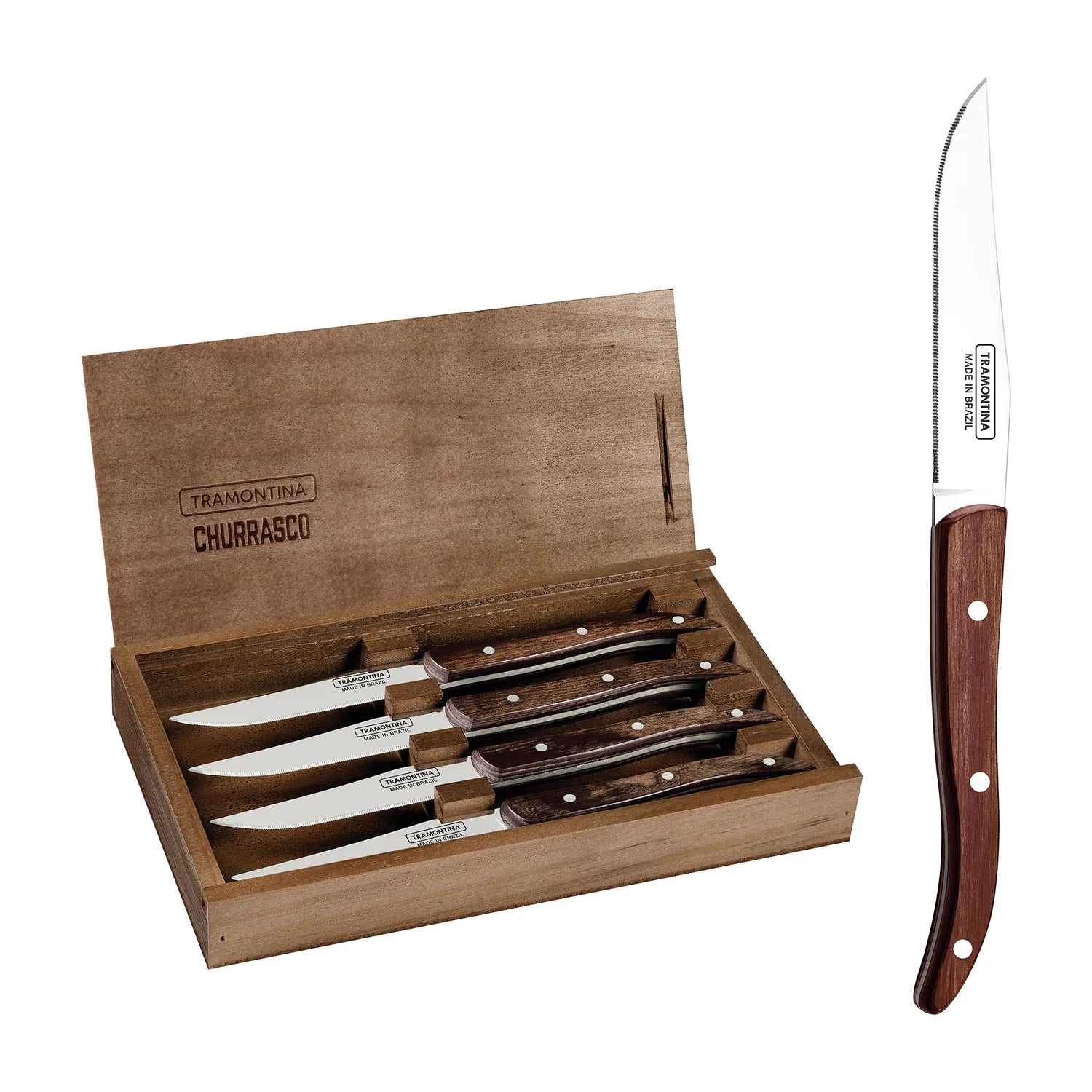 Tramontina Churrasco Premium Paisano Steak Knife Set 4Pcs