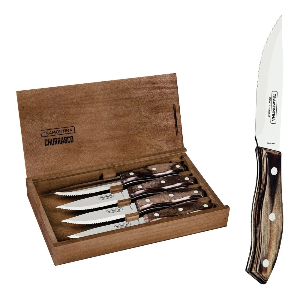 Tramontina Churrasco Premium Rio Grande Steak Knife Set - 4 Pcs