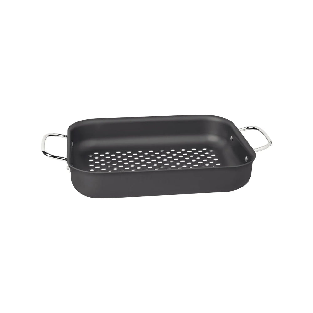 Tramontina Churrasco Rectangular Anodized-Aluminum Grill, 28 cms