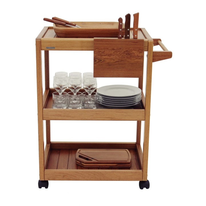 Tramontina Churrasco Serving Trolley in Jatoba Wood