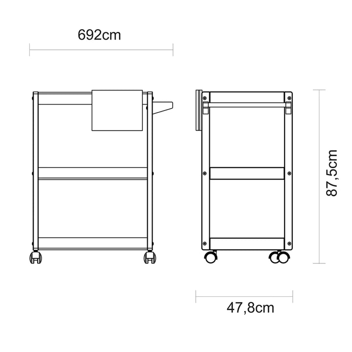 Tramontina Churrasco Serving Trolley in Jatoba Wood