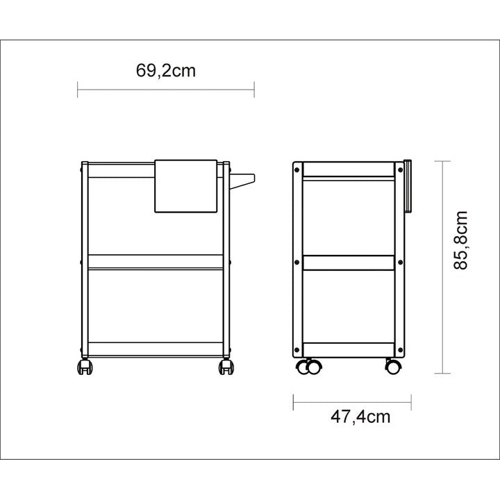 Tramontina Churrasco Serving Trolley in Teak Wood