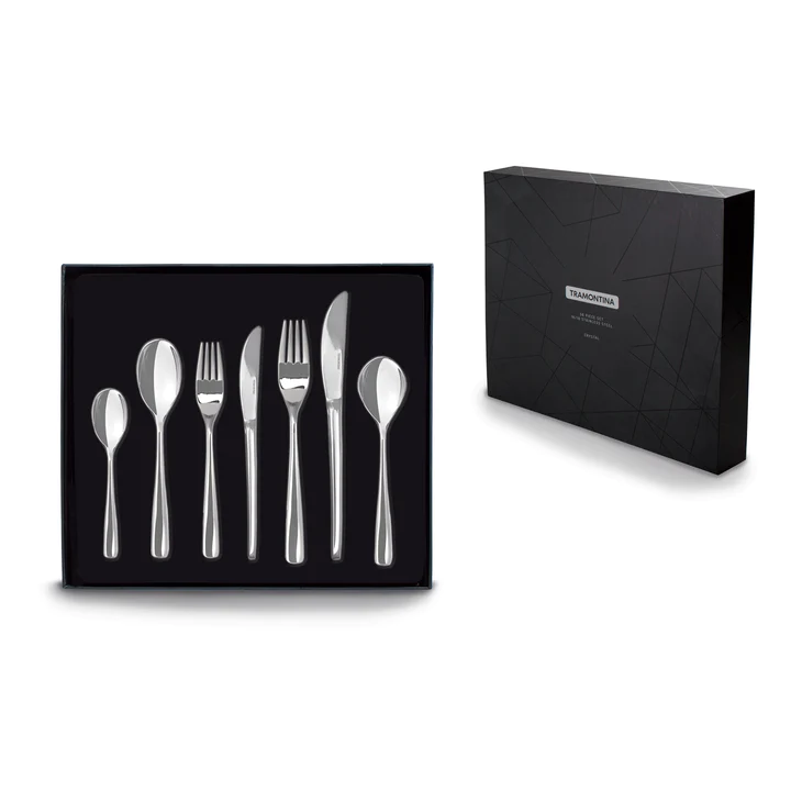 Tramontina Crystal Stainless Steel 56 Pcs Cutlery Set