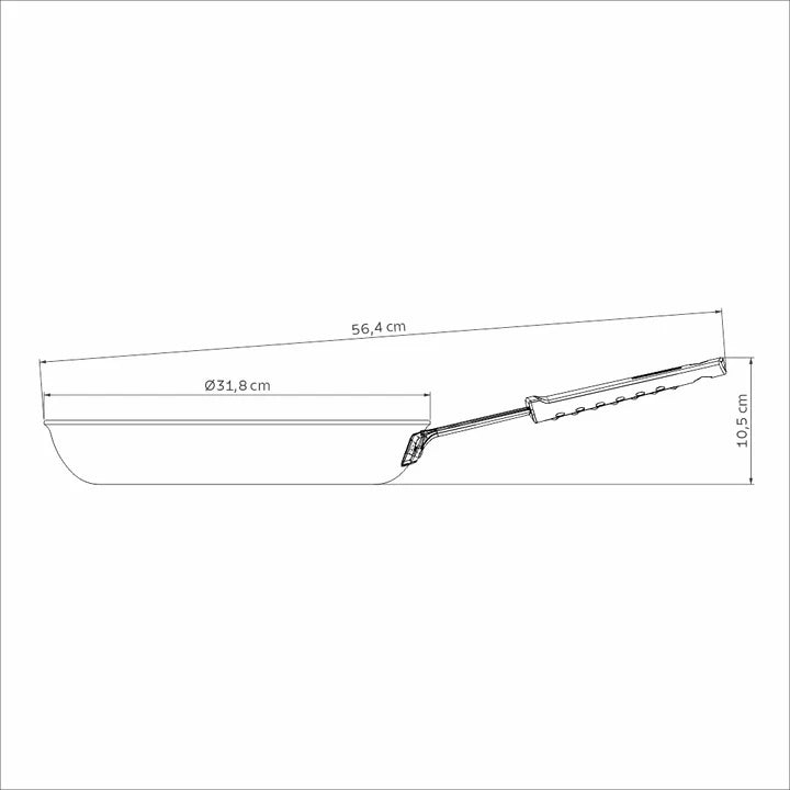 Tramontina Professional Aluminum Frying Pan 30 cm, 3 L