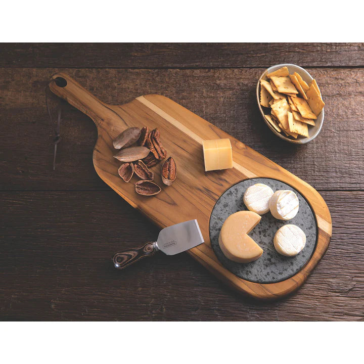 Tramontina Provence Cheese Board With Handle and Stone 48x19cms