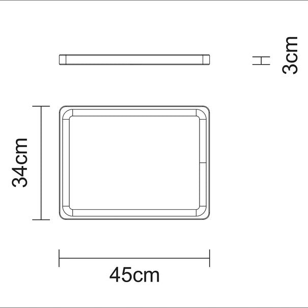 Tramontina Rectangular Cube Barbecue Board 45x34 cms