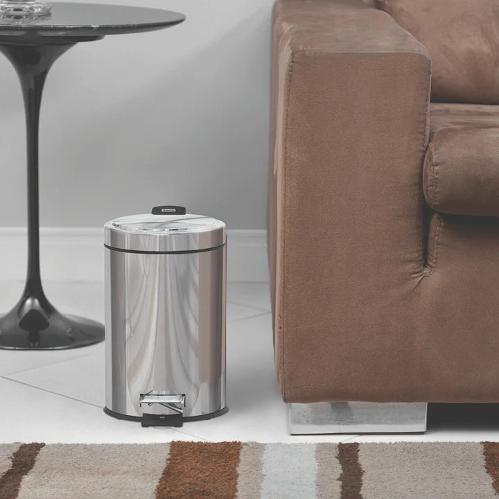 Tramontina Stainless Steel Pedal Trash Bin 3 Litres