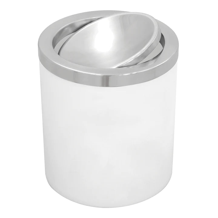 Tramontina White Trash Bin Swing Bin - 5 Litres