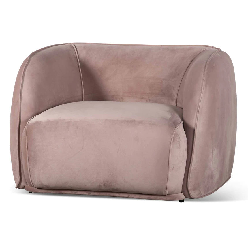 Tranquil Throne Lounge Armchair - Blush