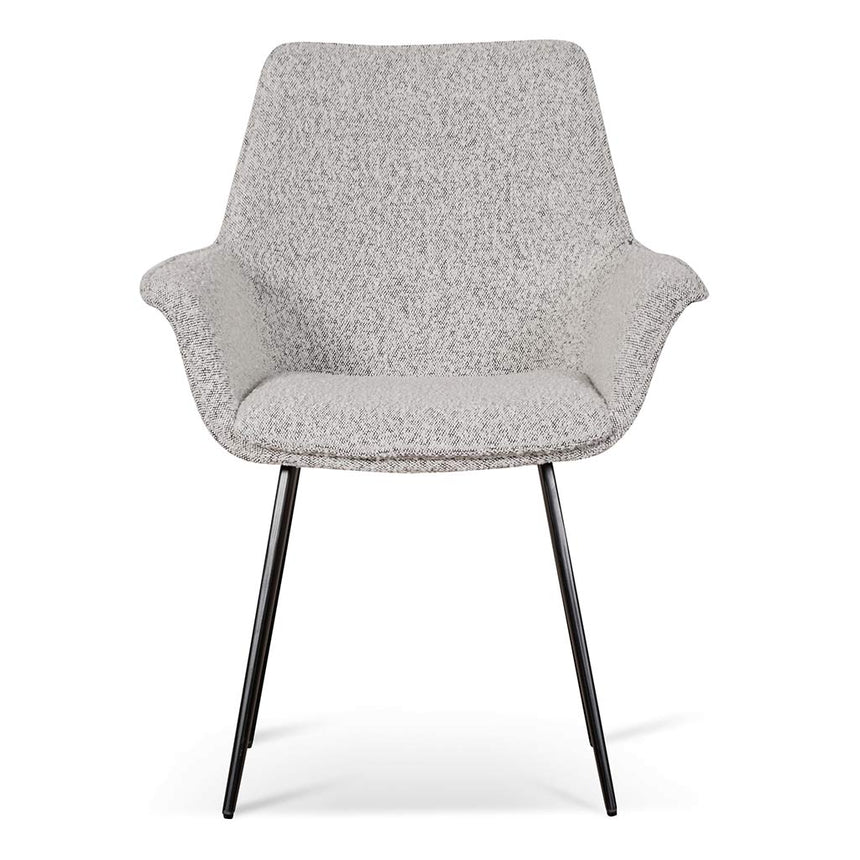 Tranquil Tufted Dining Chair - Pepper Boucle (Set of 2)