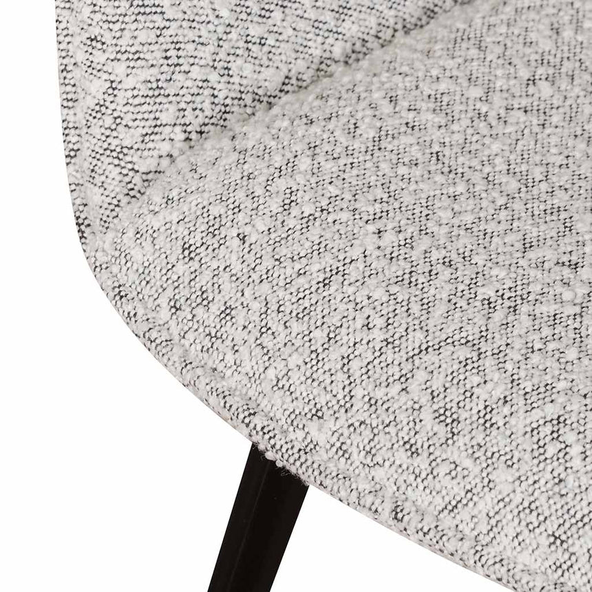 Tranquil Tufted Dining Chair - Pepper Boucle (Set of 2)