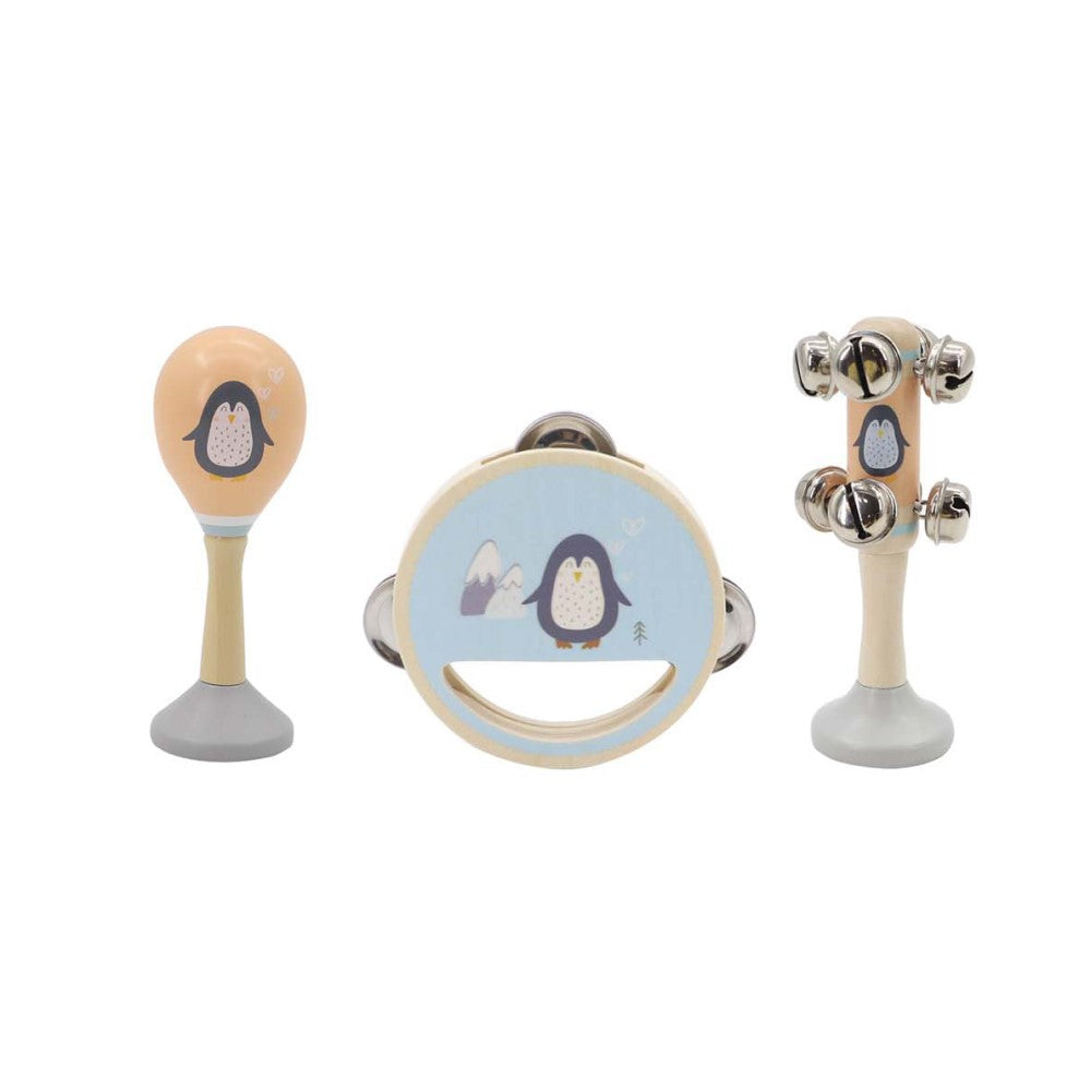 Set of 3 Kids Musical Instruments - Penguin