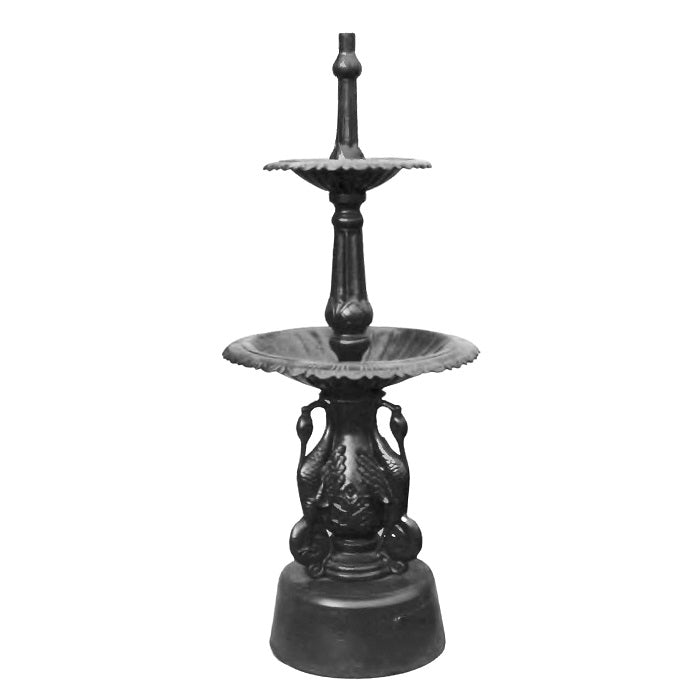 Tranquility Water Fountain 2 Tier Crane - Black