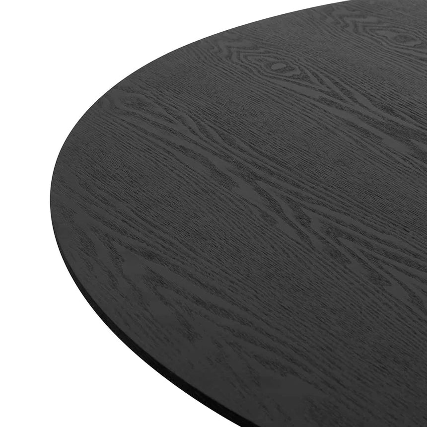 Transitional Treasure Round Dining Table 120cms - Black